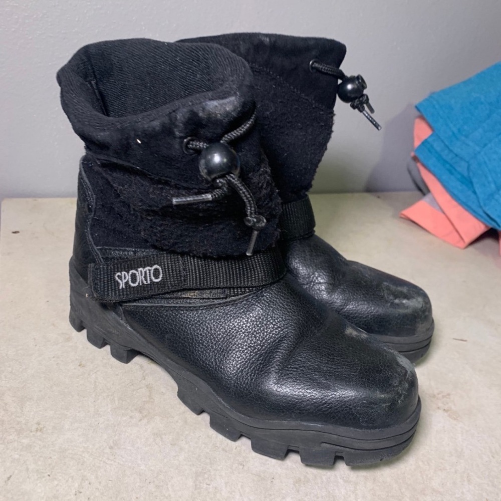 Sporto Size 8.5 Black‎ Winter Boots